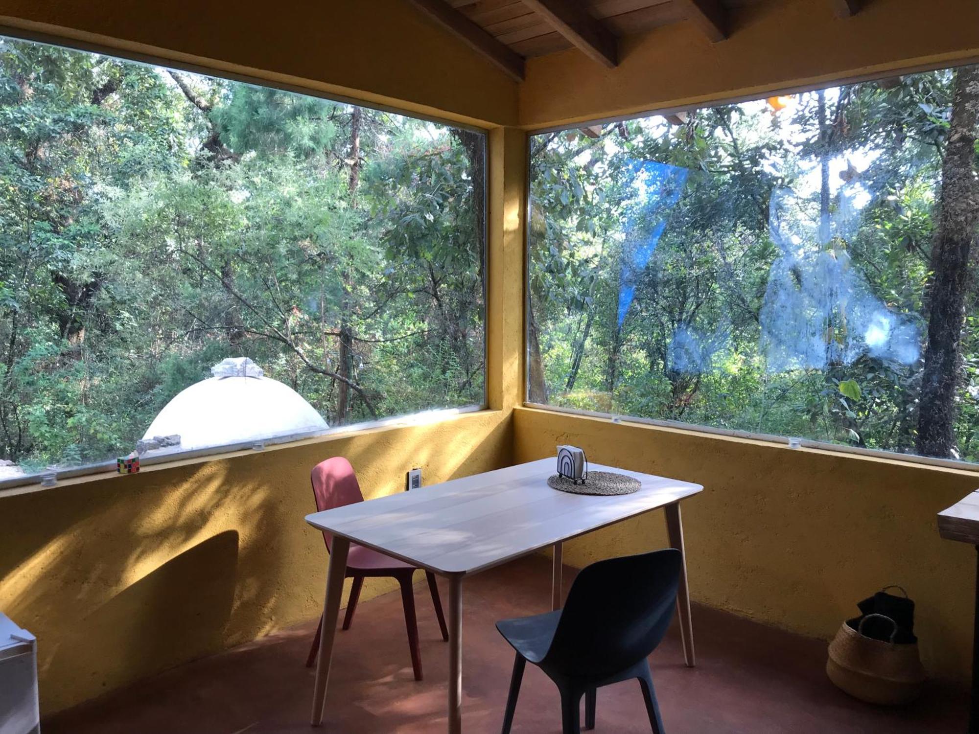 La Cabana Azul Al Fondo Del Bosque De Tepoztlán Kültér fotó